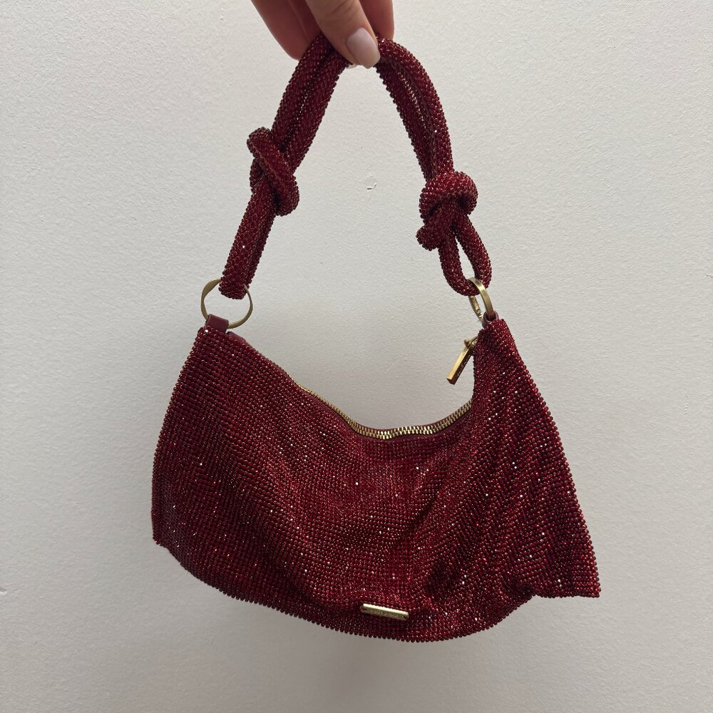 CULT GAIA | Red Crystal Top Handle Bag